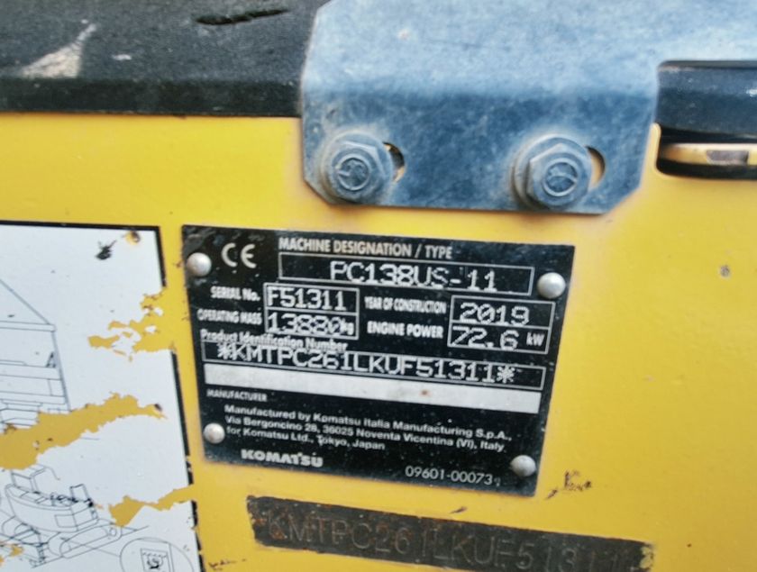 KOMATSU PC138US-11 - 14989