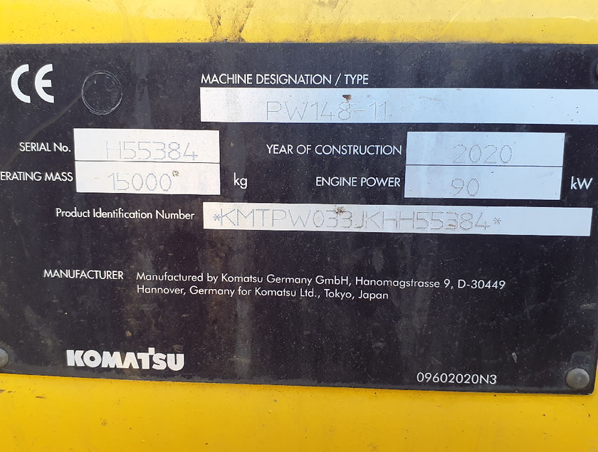 KOMATSU PW148-11 - 16568