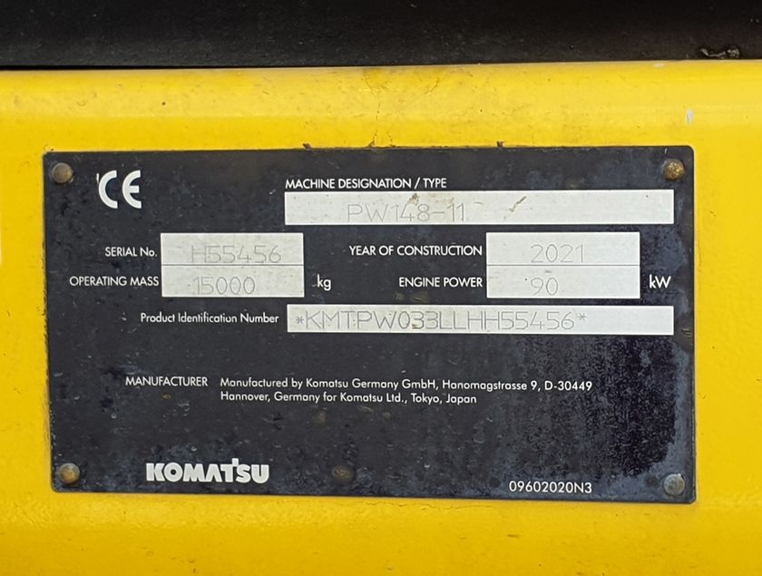 KOMATSU PW148-11 - 19955