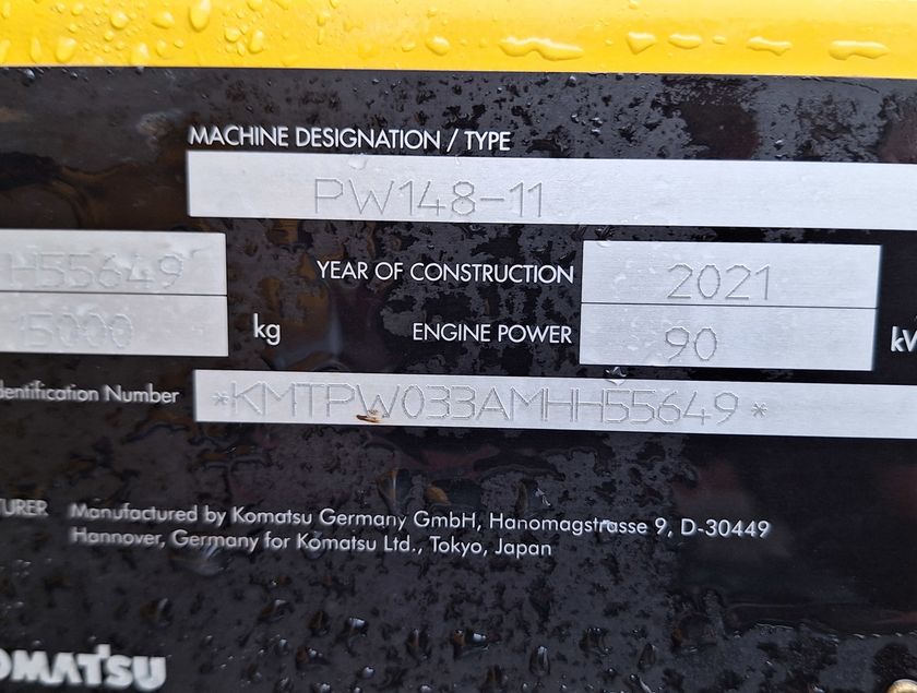 KOMATSU PW148-11 - 19957