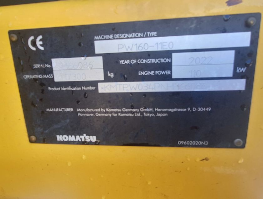KOMATSU PW160-11E0 - 22095