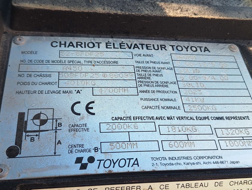 TOYOTA 52-8FDF25 PB - 23429