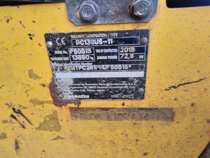 KOMATSU PC138US-11 - 25074