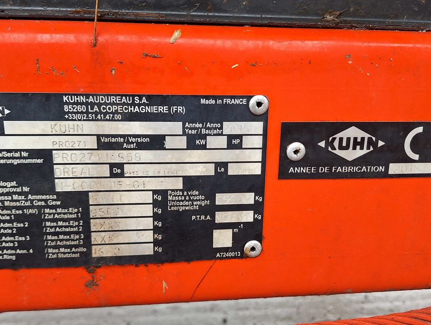 KUHN PRO 271 16.2 DS - 25114
