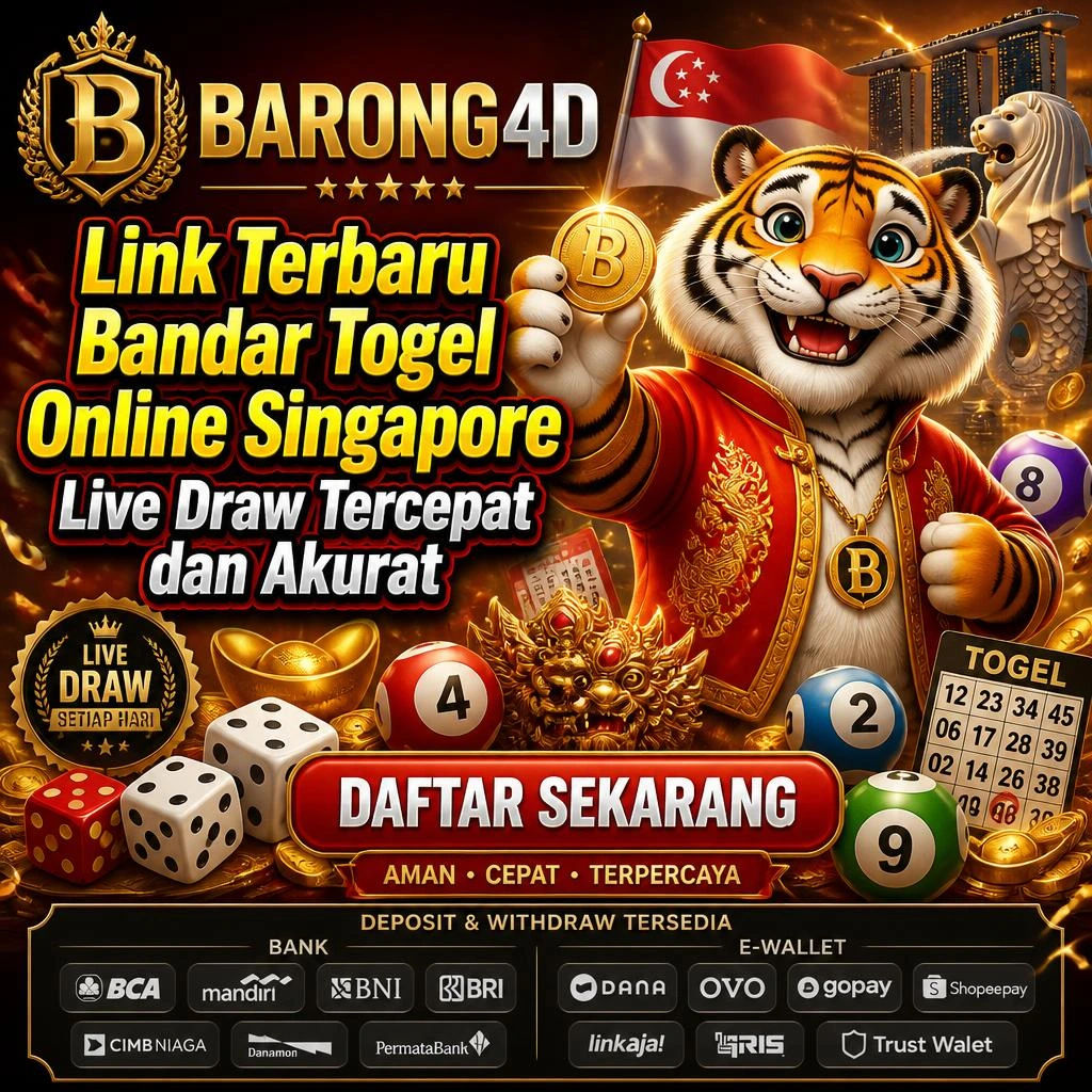 BARONG4D: Link Terbaru Bandar Togel Online Singapore Live Draw Tercepat dan Akurat
