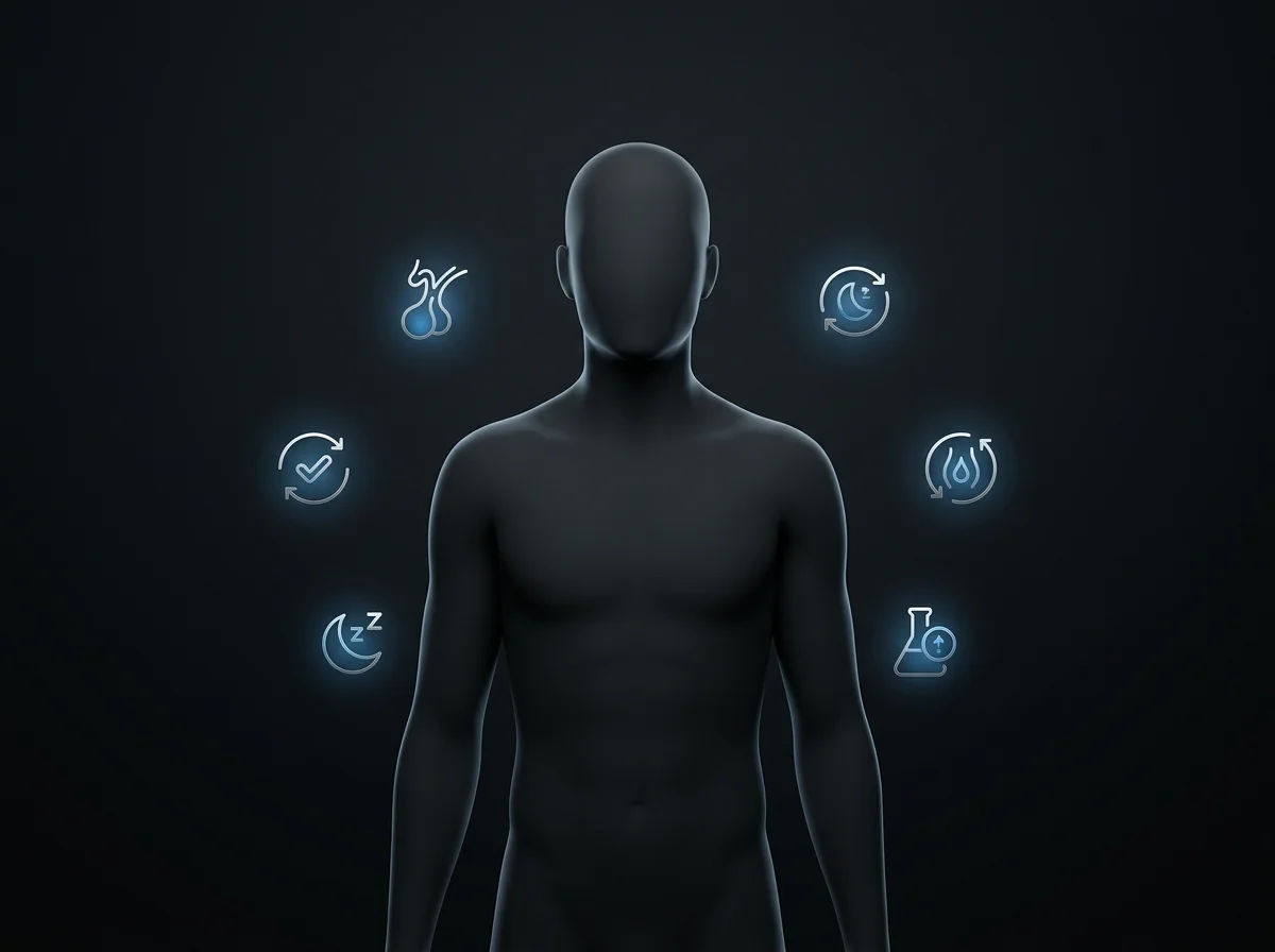 Photo of a Longegra patient reviewing their IGF-1 and hormone results at the three-month mark