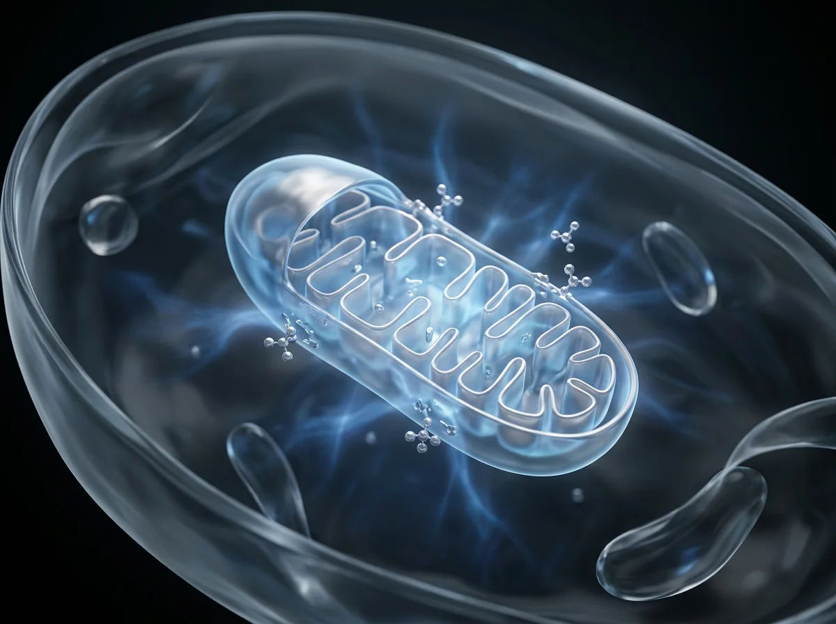 Diagram showing how MOTS-c, NAD+ precursors, and GH peptides each support different aspects of mitochondrial function