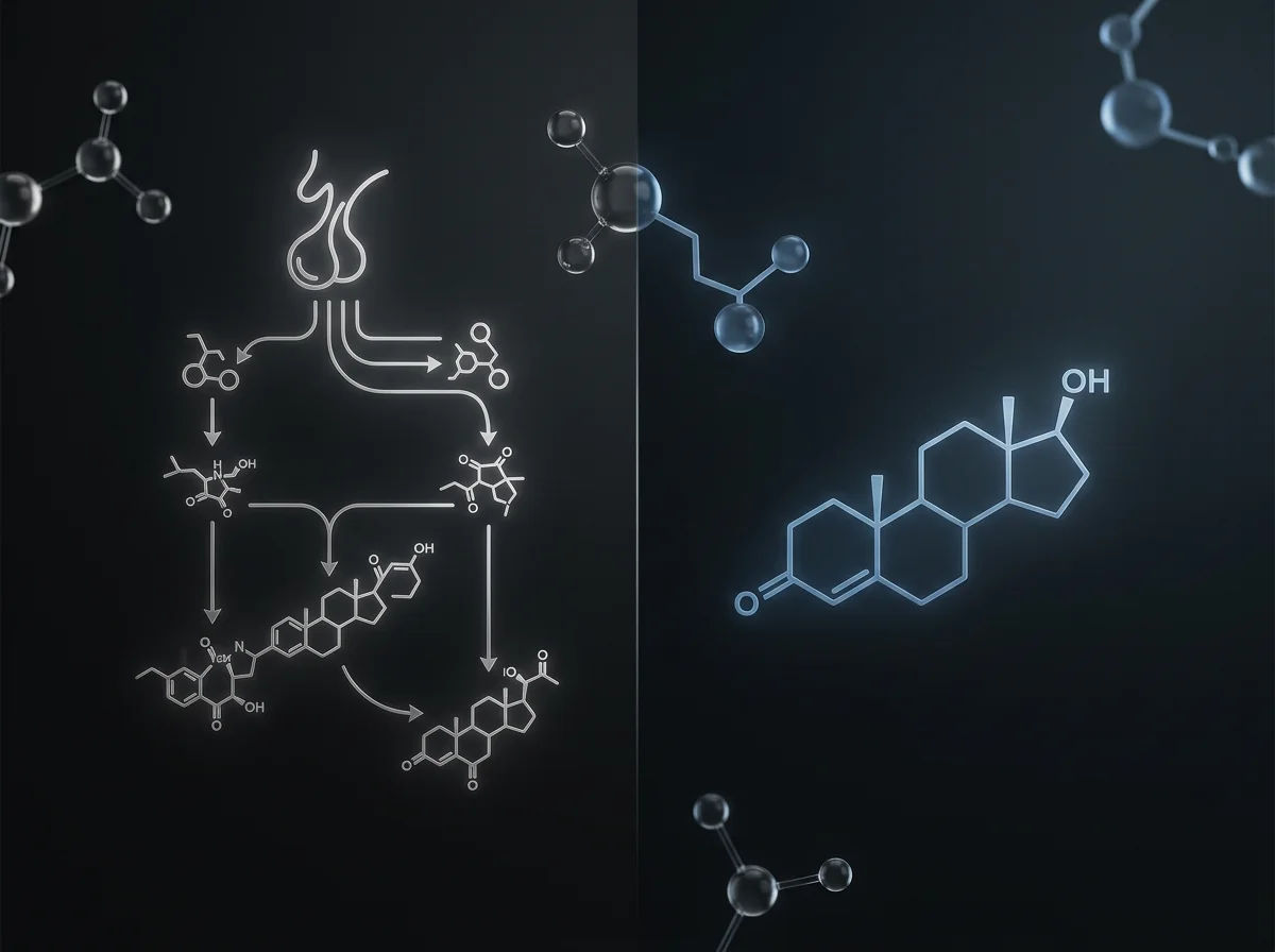 Diagram showing the interplay between GH, IGF-1, and testosterone in male hormonal health
