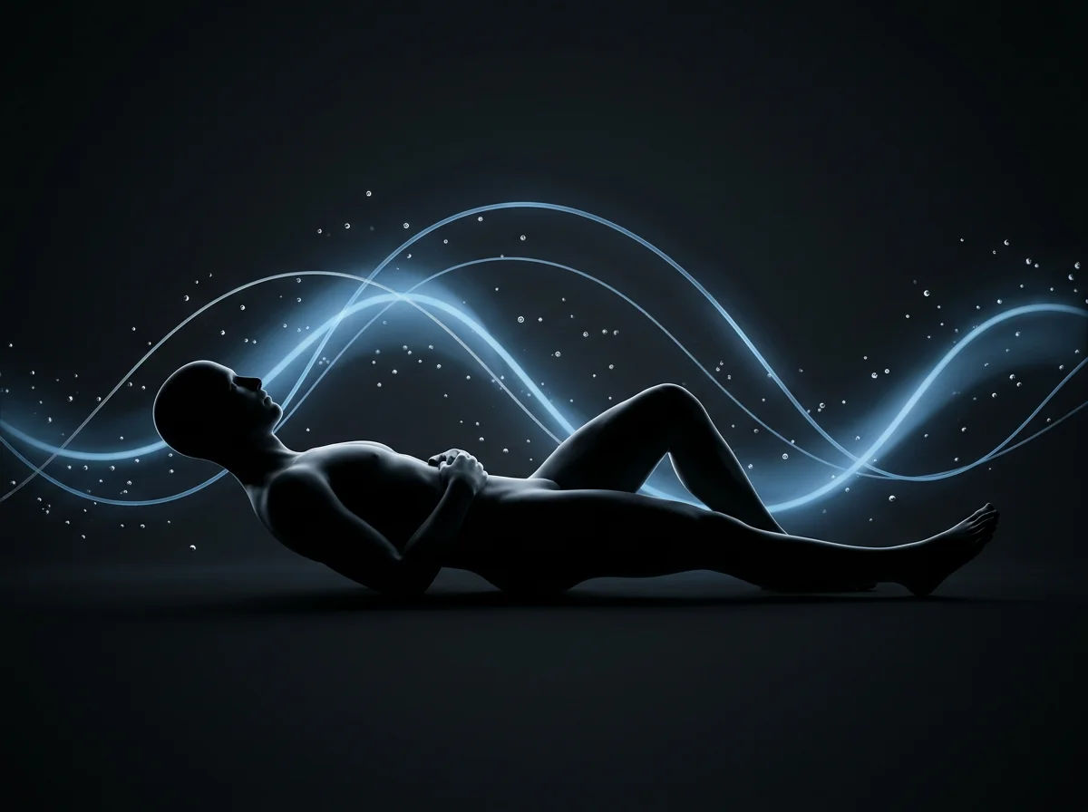 Infographic showing how sleep-optimising peptides improve the sleep-testosterone cycle