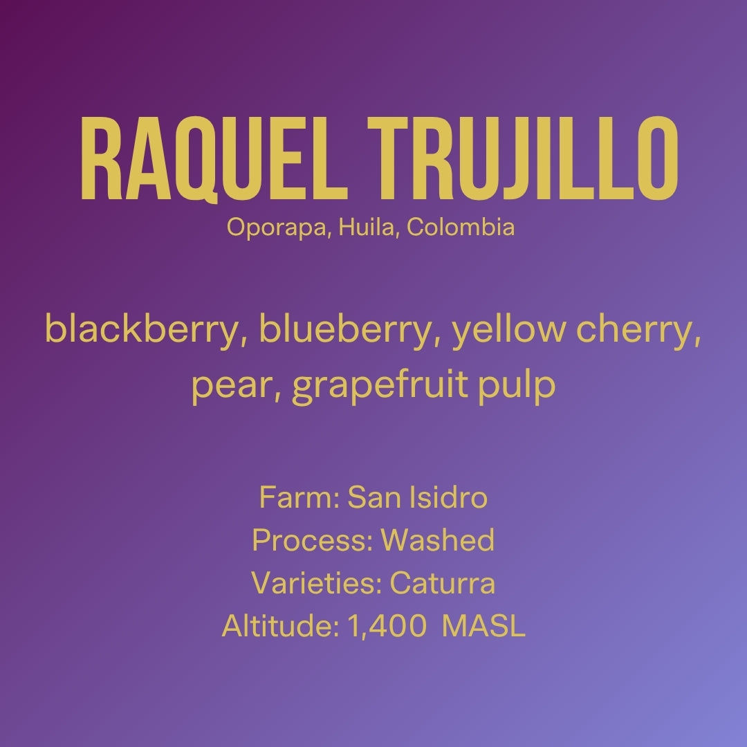 Raquel Trujillo Caturra Washed, Condor Huila Graduation Auction - Colombia