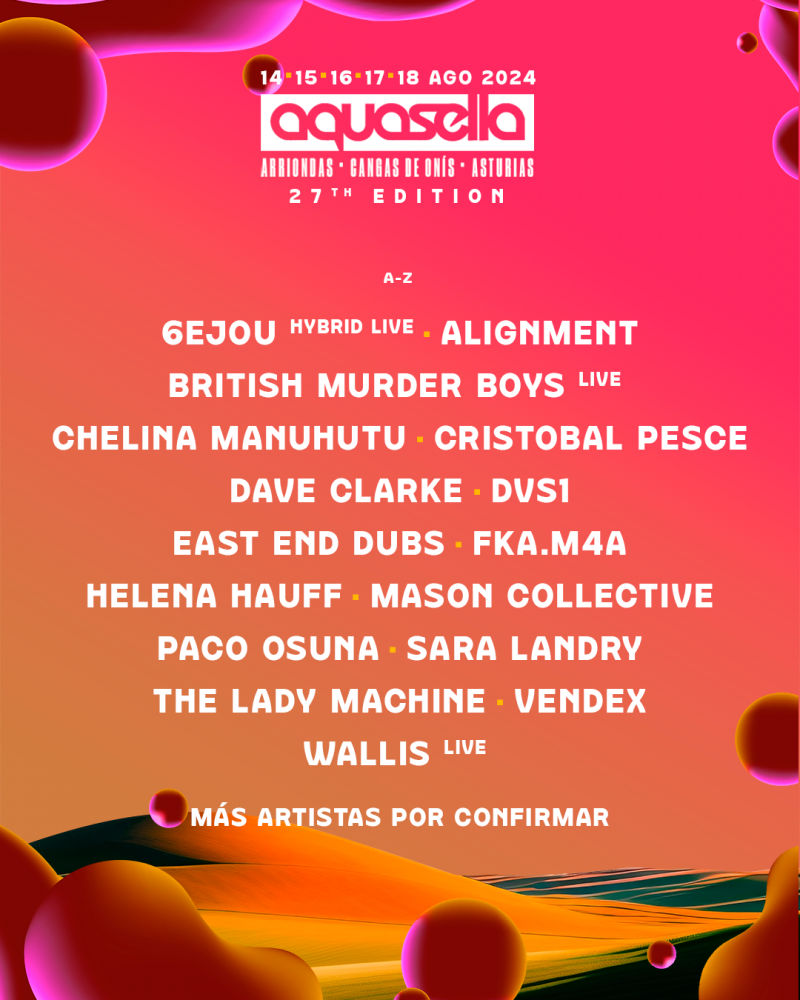 Festival Aquasella 2024 cartel, entradas, noticias