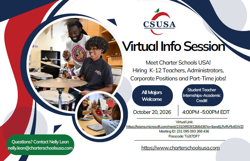 Charter Schools USA - Virtual Info Session