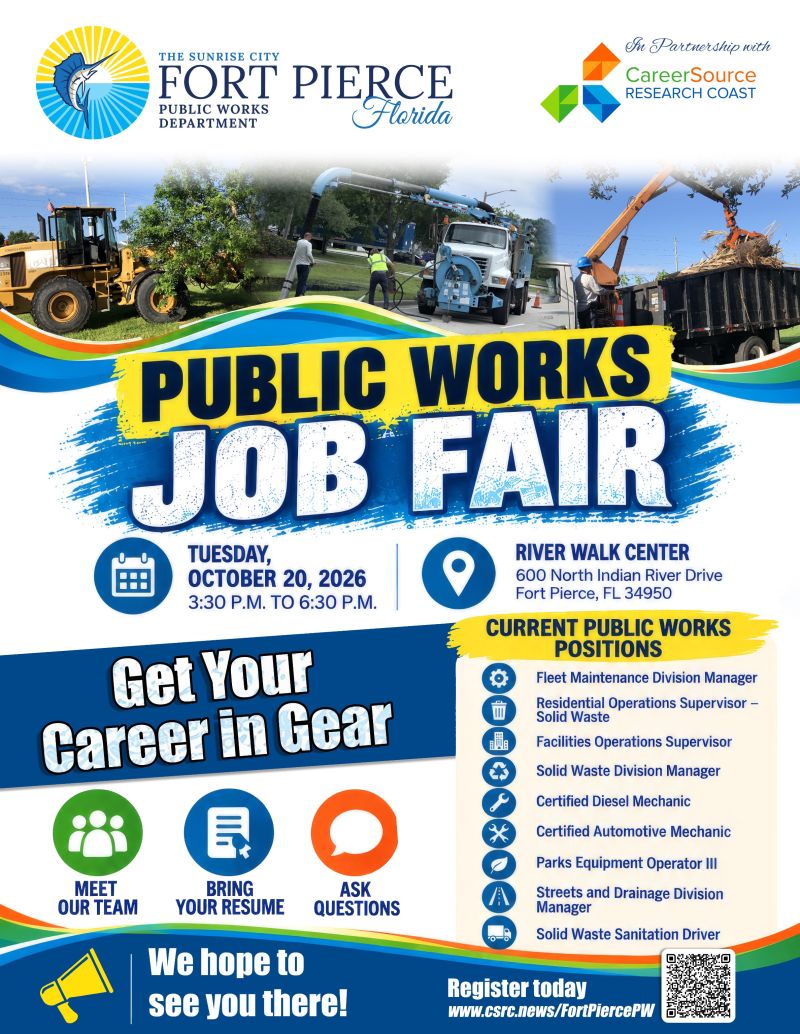 City of Fort Pierce Public Works Job Fair