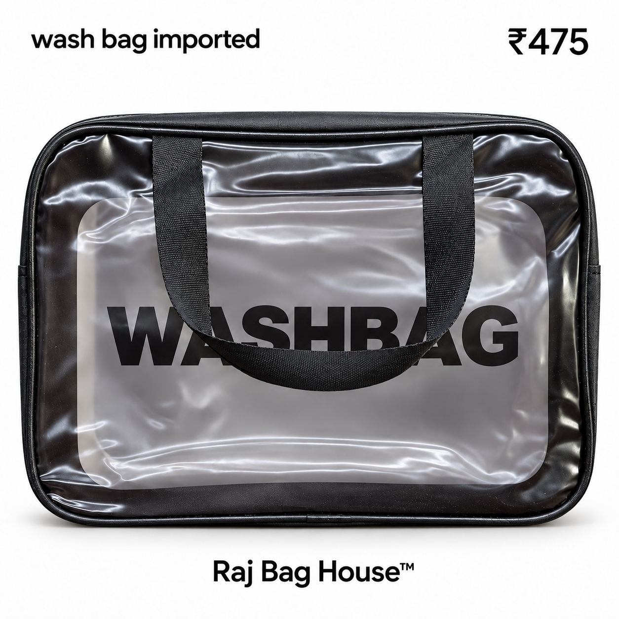 3-Piece Wash Bag Set – Black 2