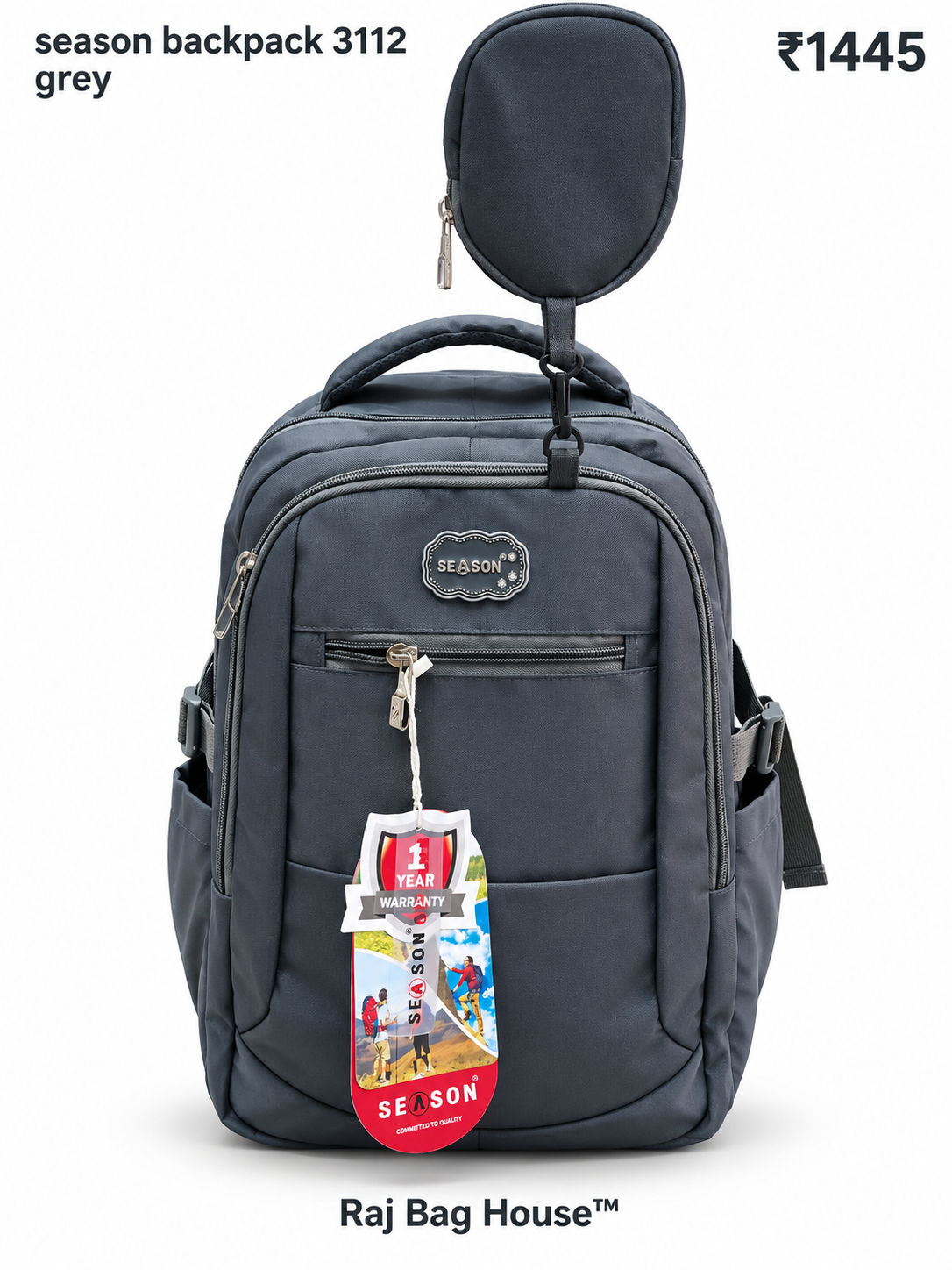 Season Backpack 3112 – Grey 4