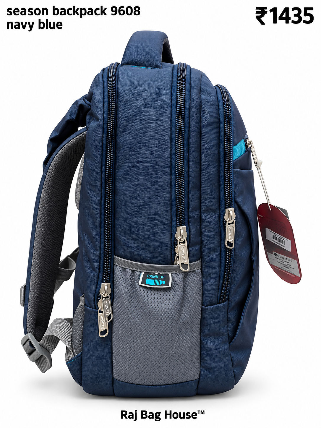 Season Backpack 9608 – Navy Blue 2