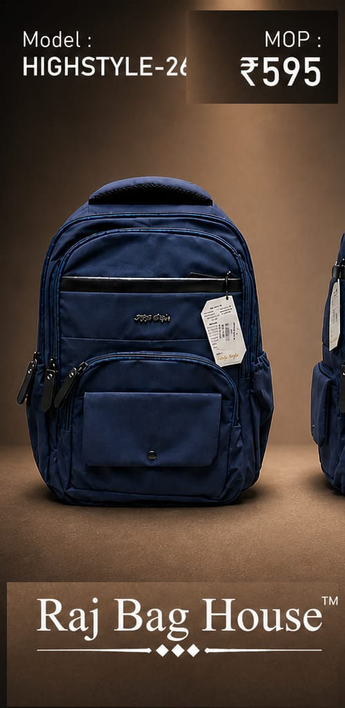 HighStyle Backpack 26-BP-023 - Navy Blue