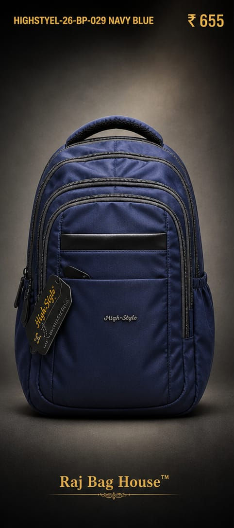 HighStyle Backpack 26-BP-029 - Navy Blue