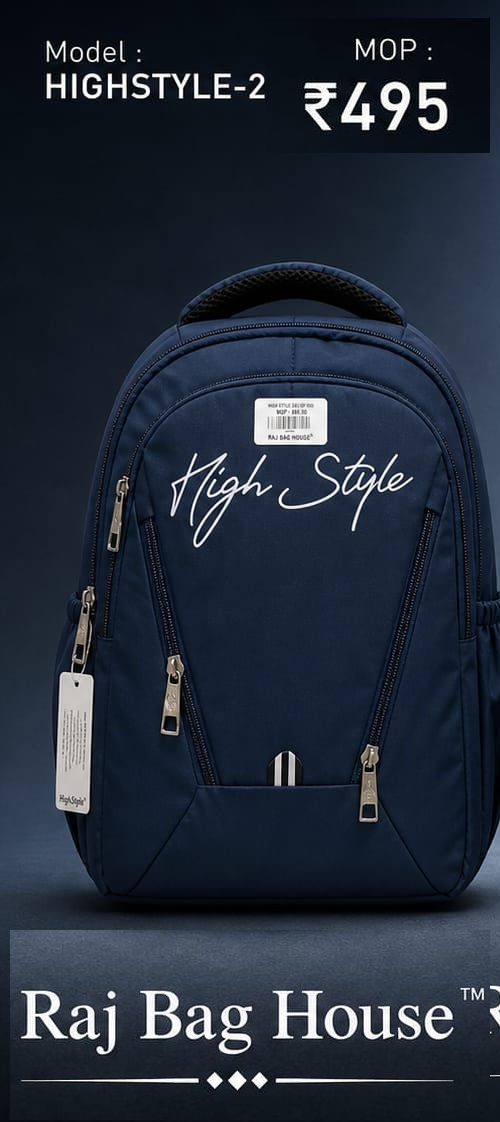 HighStyle Backpack 26-BP-030 - Navy Blue