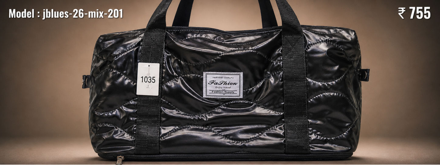 Jblues Duffle Bag 26-MIX-201 - Black