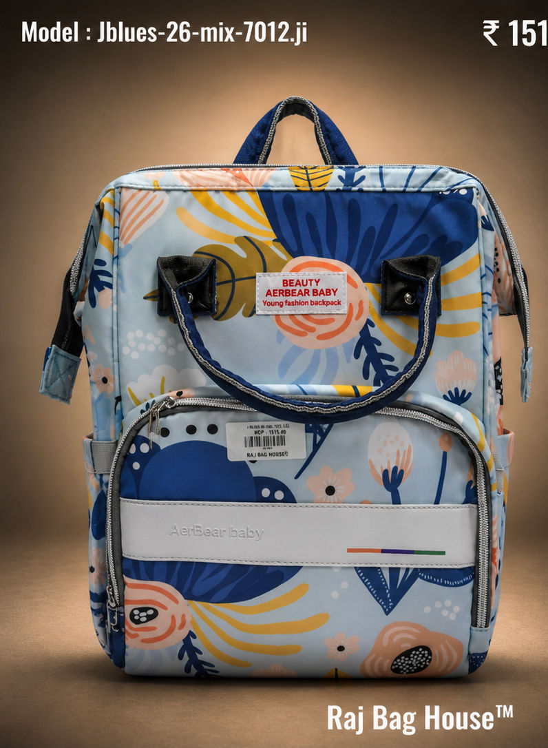 J-Blues Mix 7012.j 1 Medium Backpack – Light Blue Multicolour