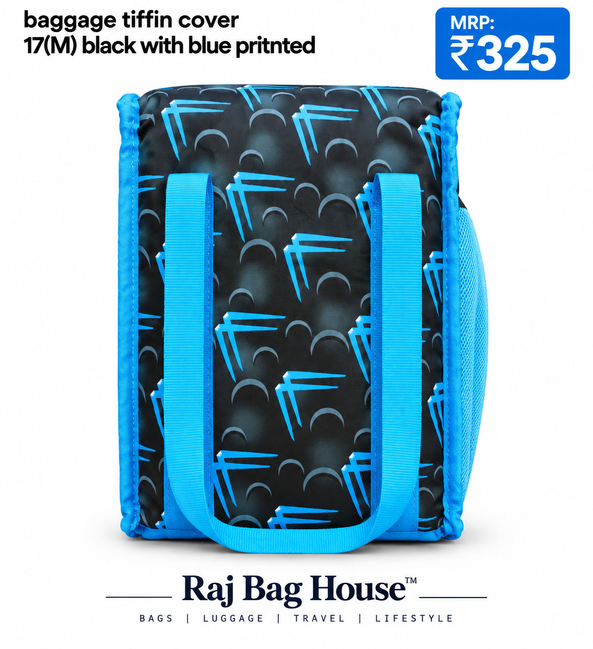 Baggage Tiffin Cover TU17(S) – Black / Blue 3