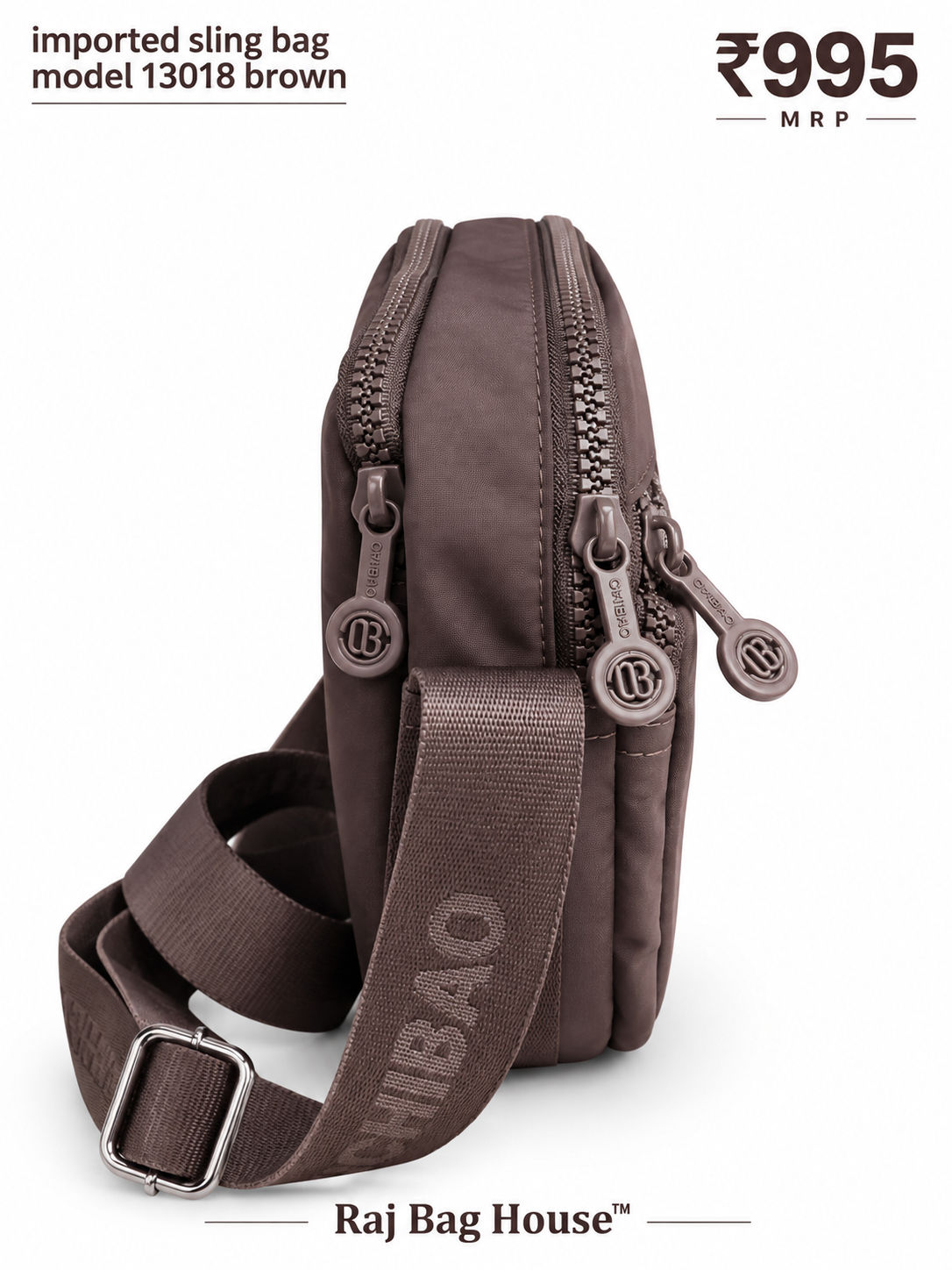 Imported Slingbag 13018 Small Sling Bag – Brown 2