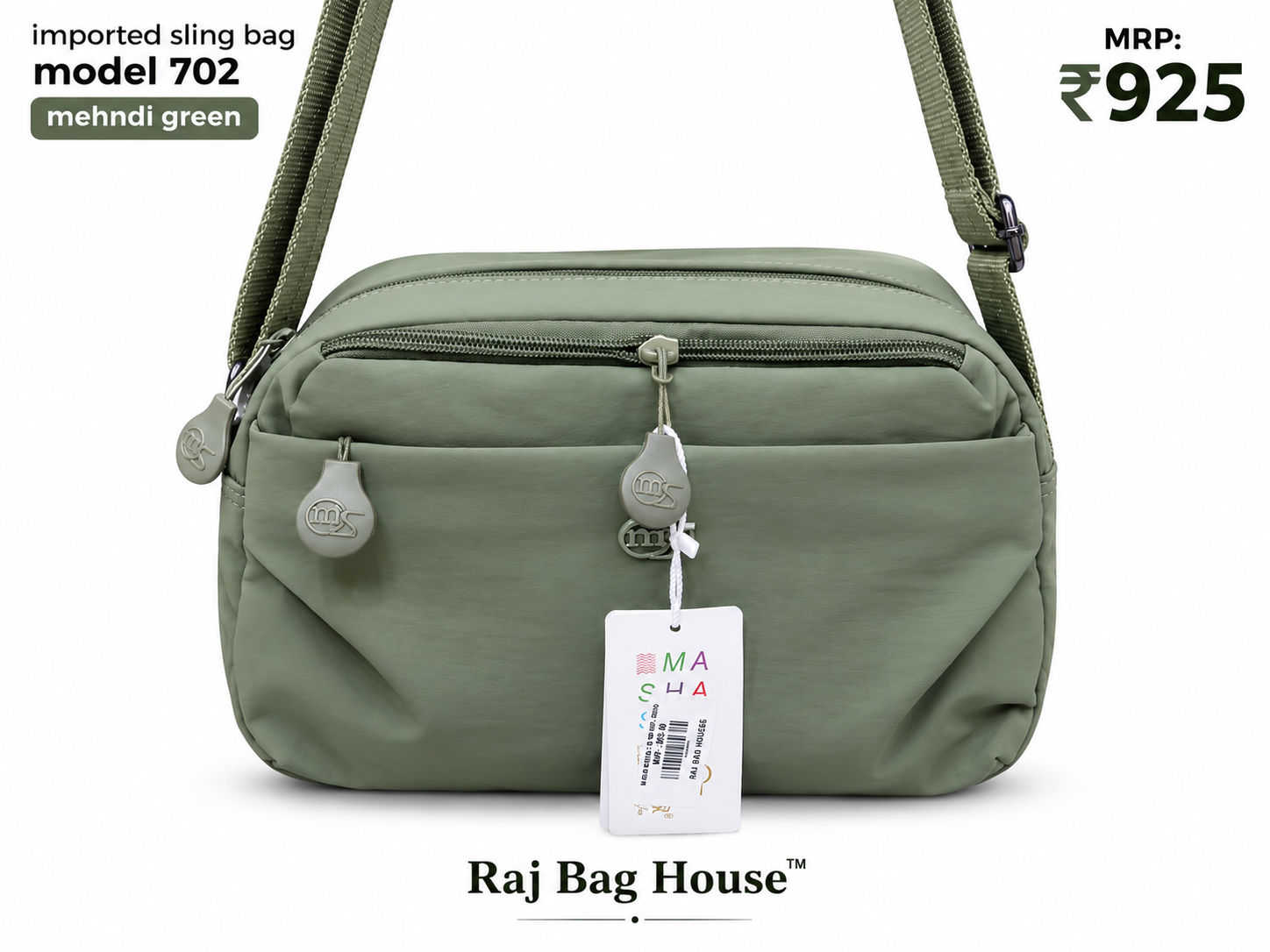 Imported Slingbag 702 Mehndi Small Sling Bag – Mehndi Green