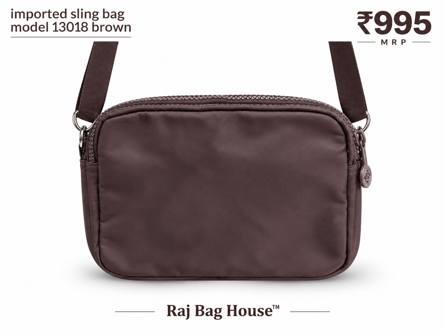Imported Slingbag 13018 Small Sling Bag – Brown 3