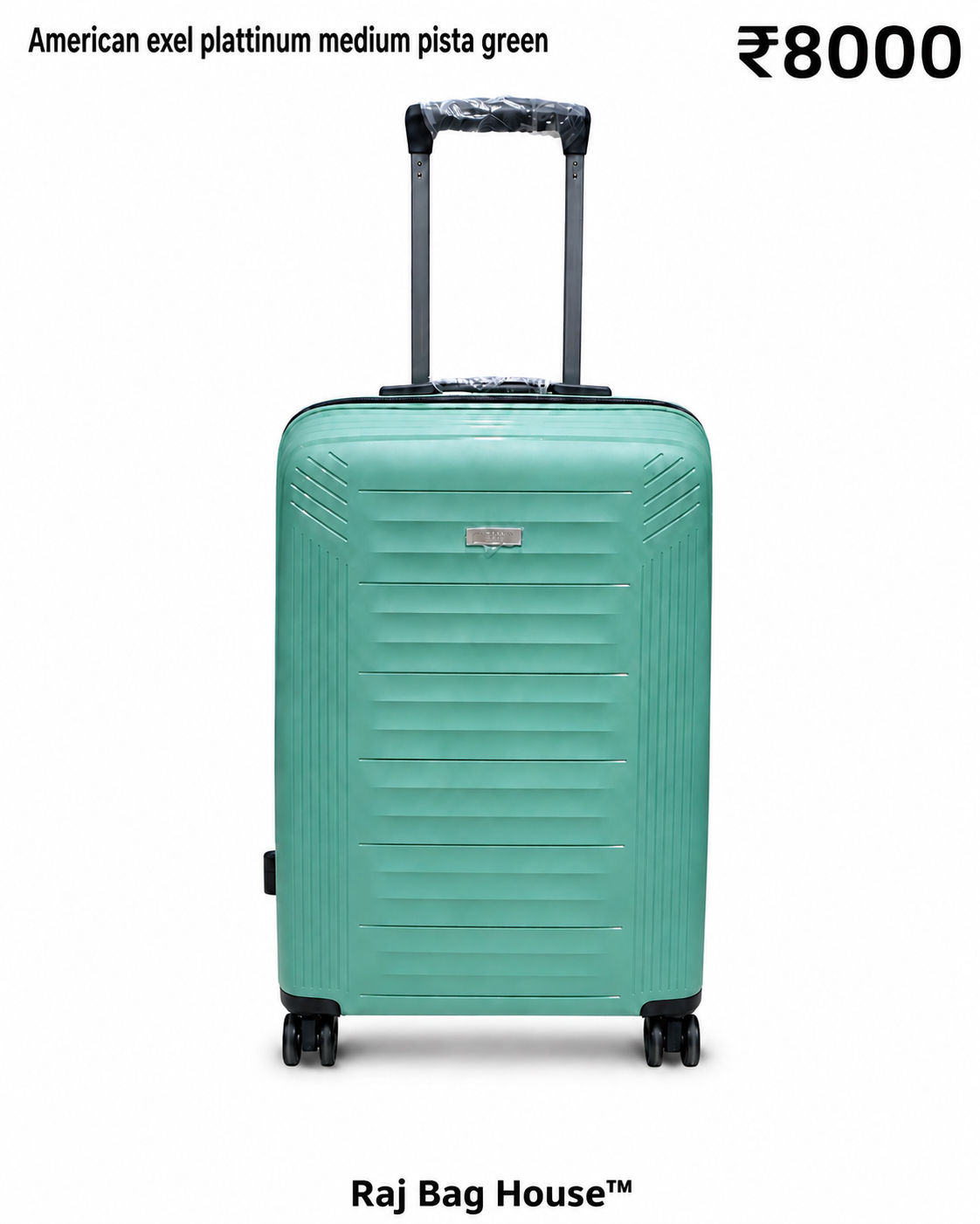 American Exel American Exel Platinum Medium Trolley Bag – Pista Green