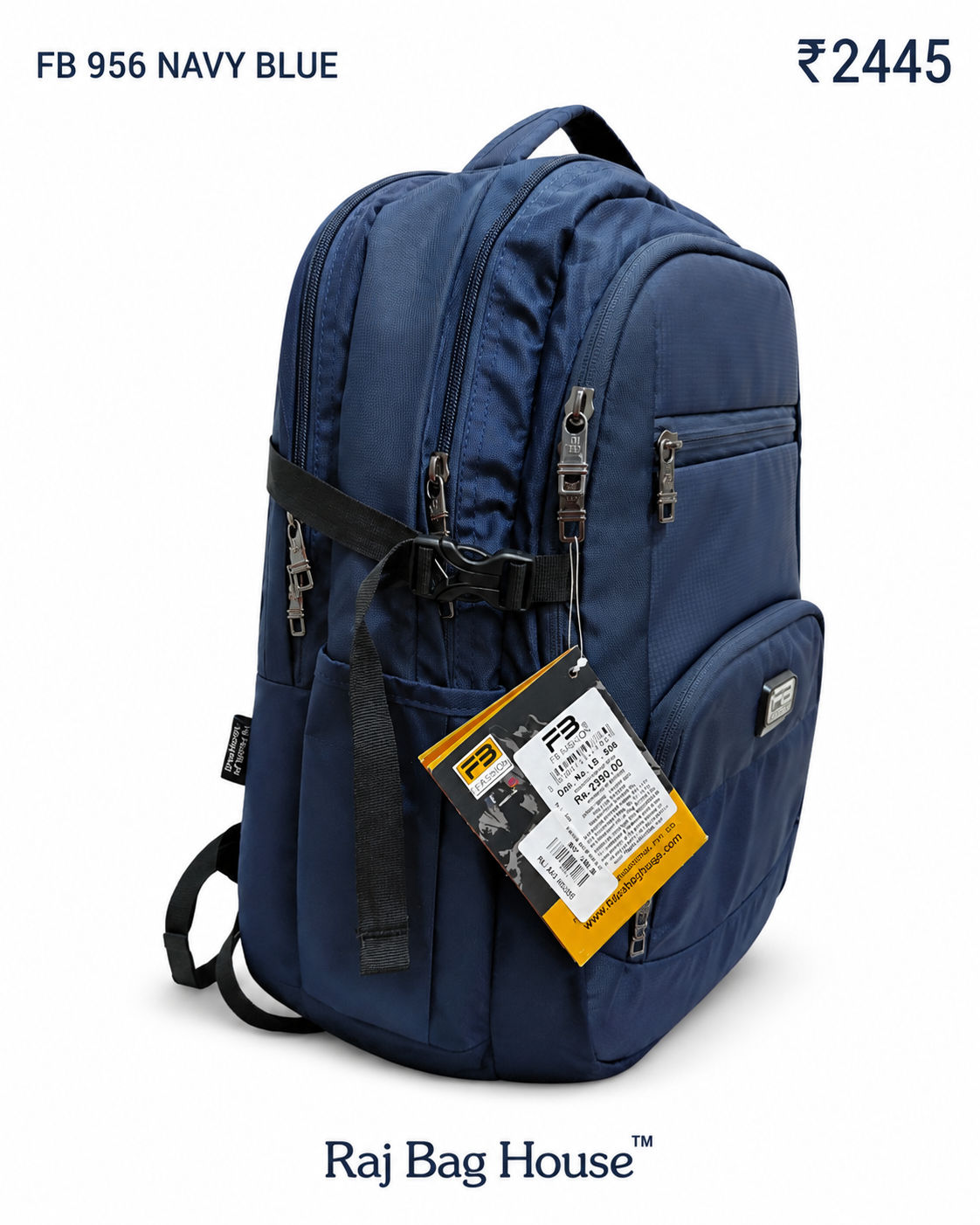 FB Fashion 956 Large Backpack – Navy Blue 2