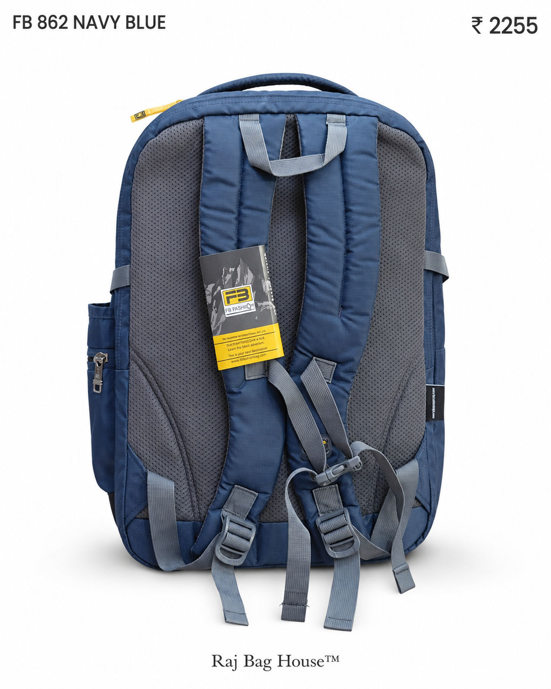 FB Fashion 762 Large Backpack – Navy Blue 3