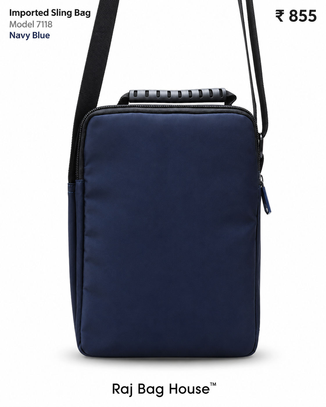 Imported Slingbag 7118 Large Sling Bag – Navy Blue 3