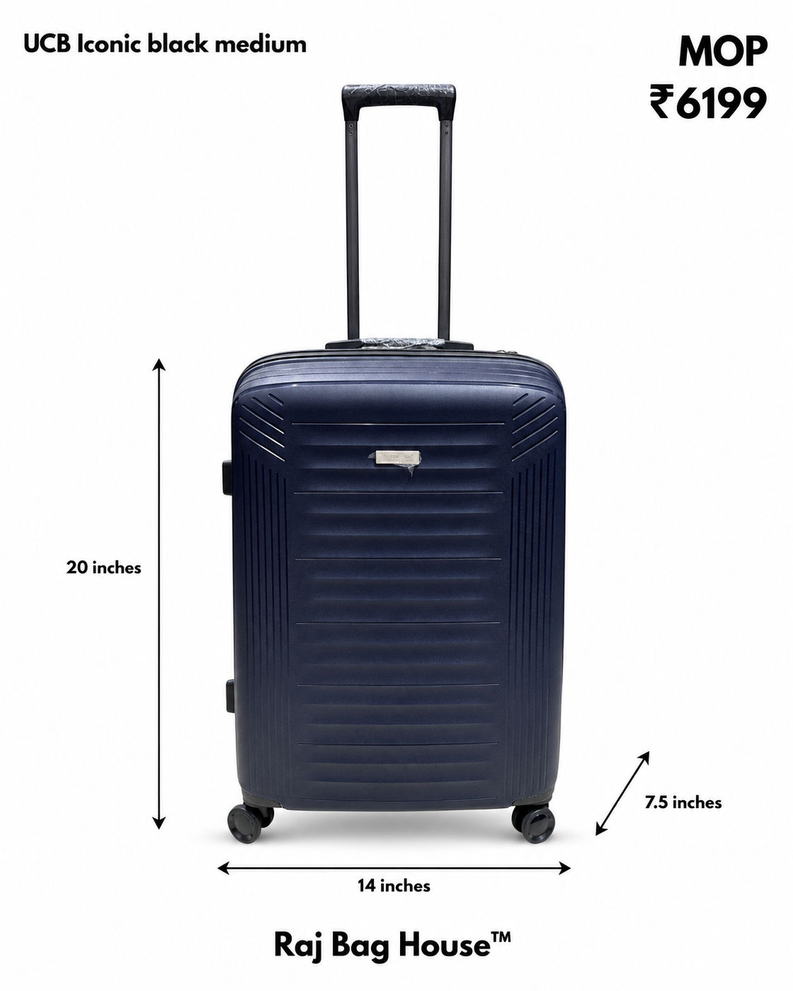 American Exel American Exel Platinum Cabin Trolley Bag – Navy Blue
