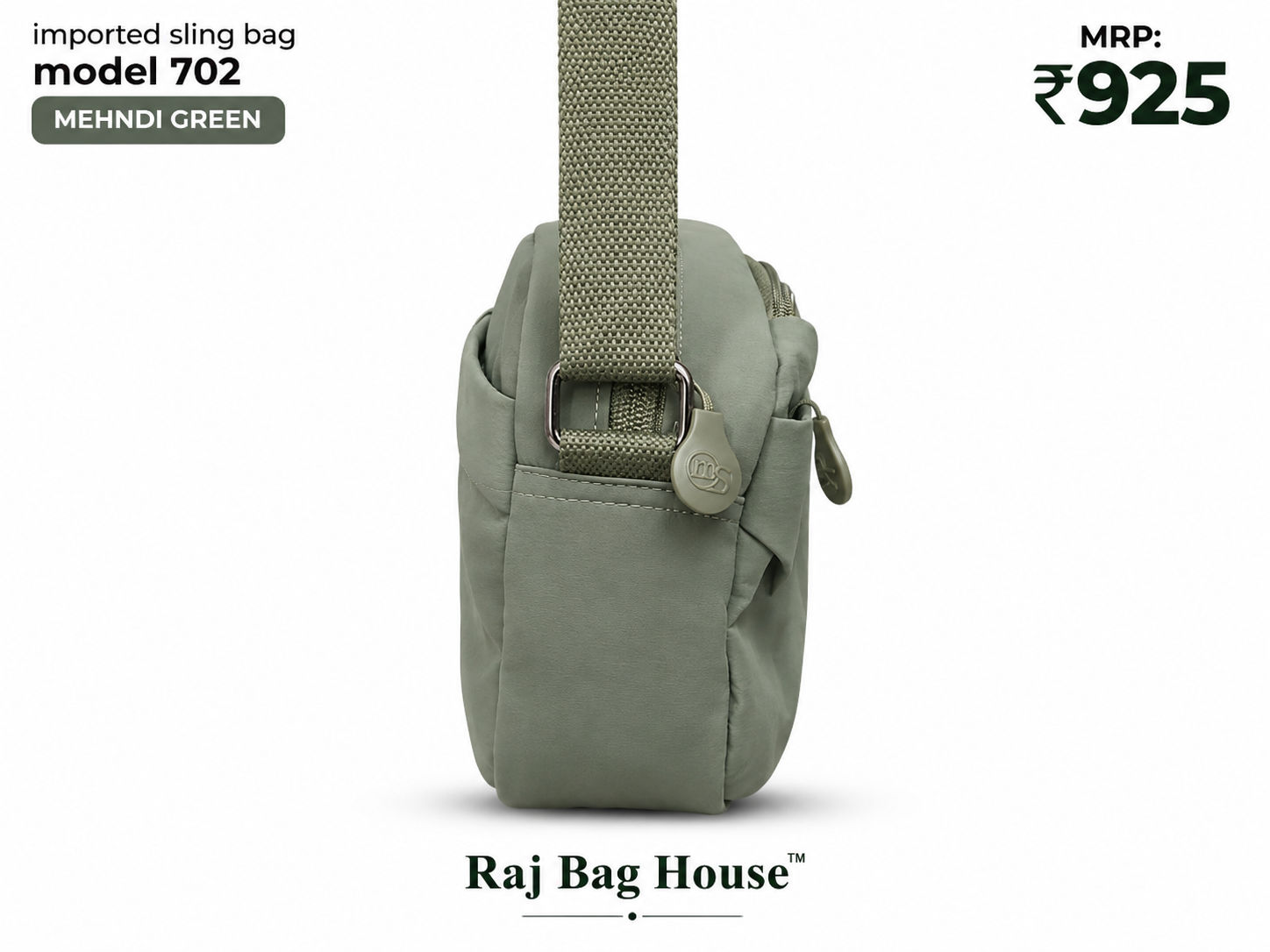 Imported Slingbag 702 Mehndi Small Sling Bag – Mehndi Green 2