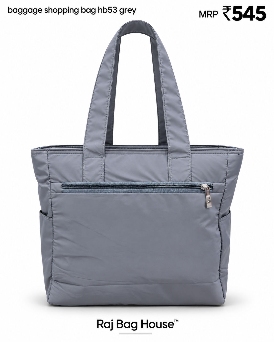 Baggage Shopping Tote Bag HB53 – Grey 3