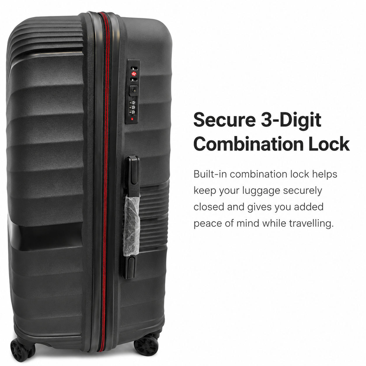Helix By Swizz Militery Helix Large Trolley Bag – Black 3