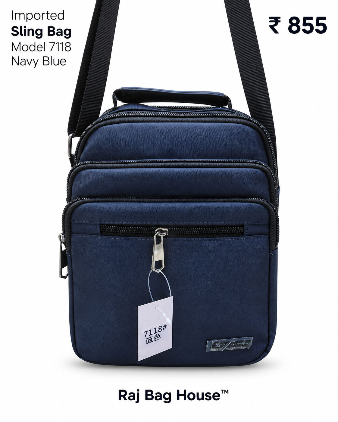 Sling Bag 7118 - Navy Blue