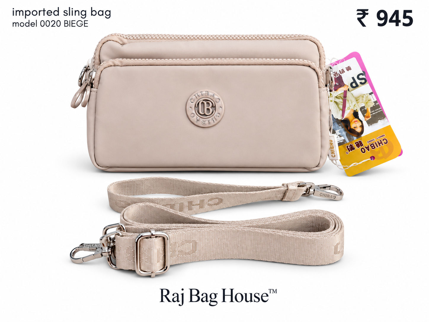 Imported Slingbag 0020 Biege Small Sling Bag – Beige