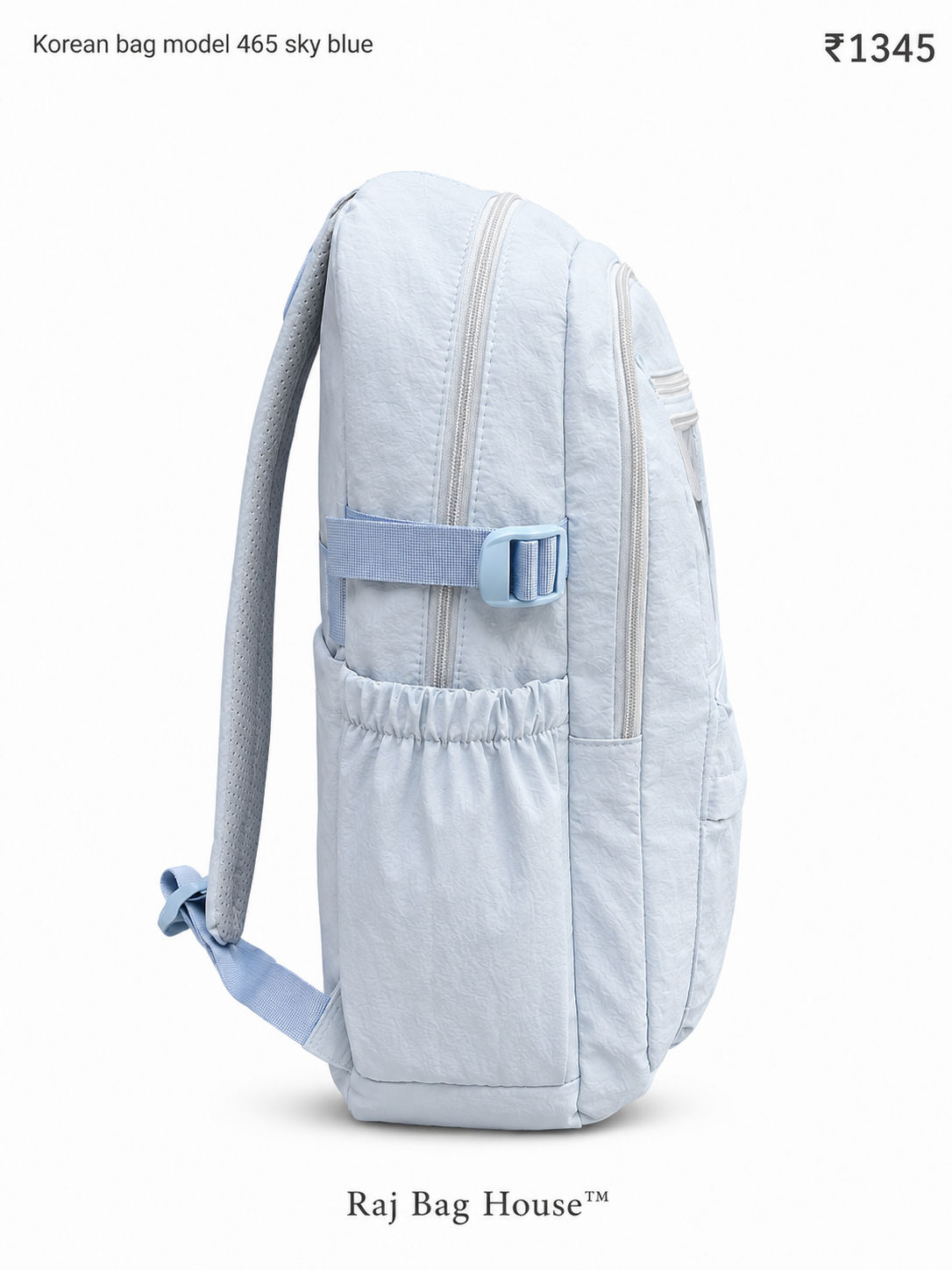 Imported Koreanbag 465 Skyblue Large Backpack – Sky Blue 2