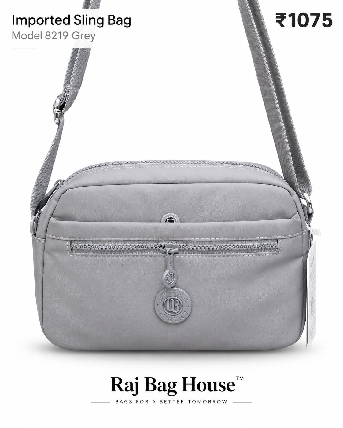 Imported Slingbag 8219 Small Sling Bag – Grey