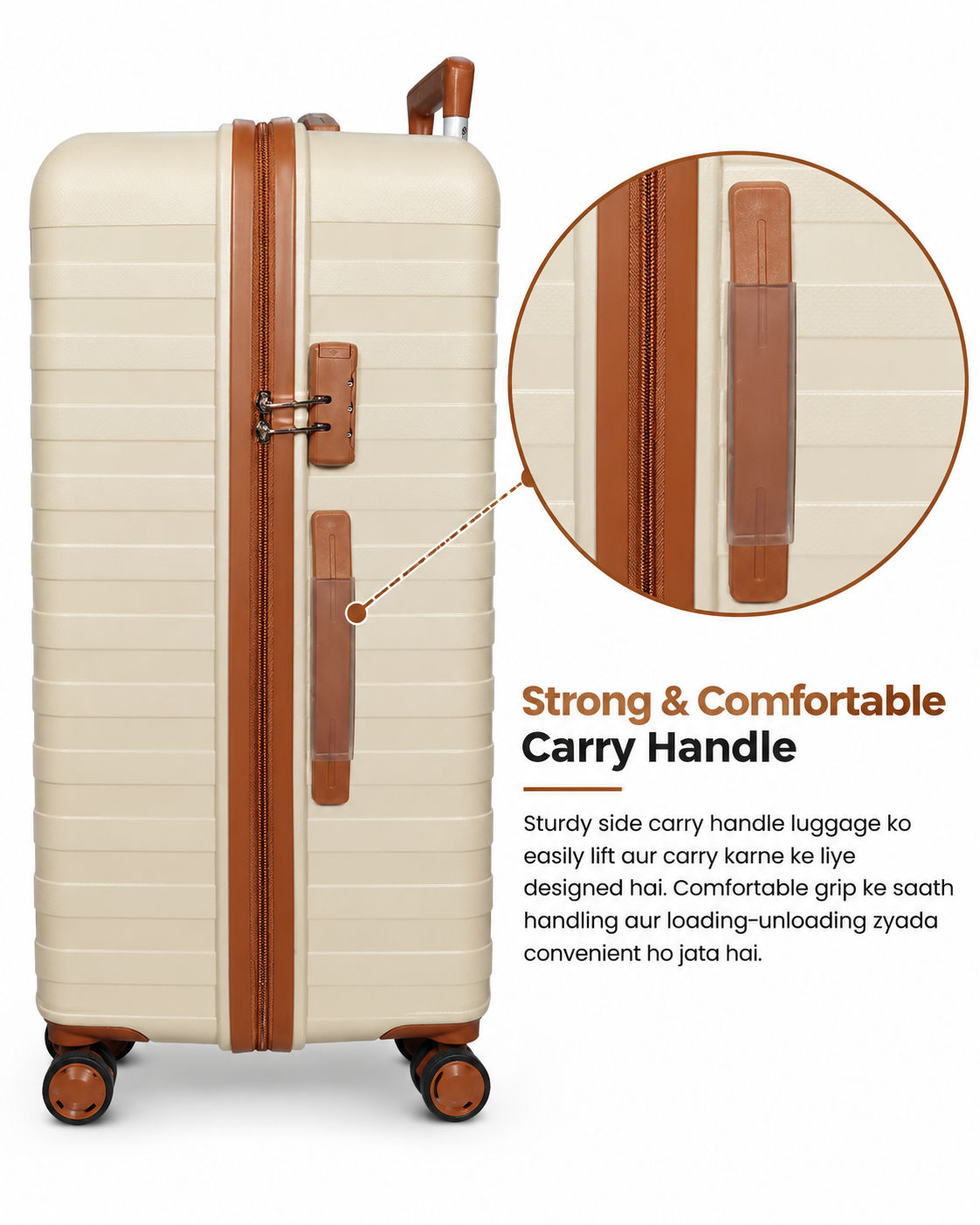 Synexon Large Trolley Bag – Beige Cream 3