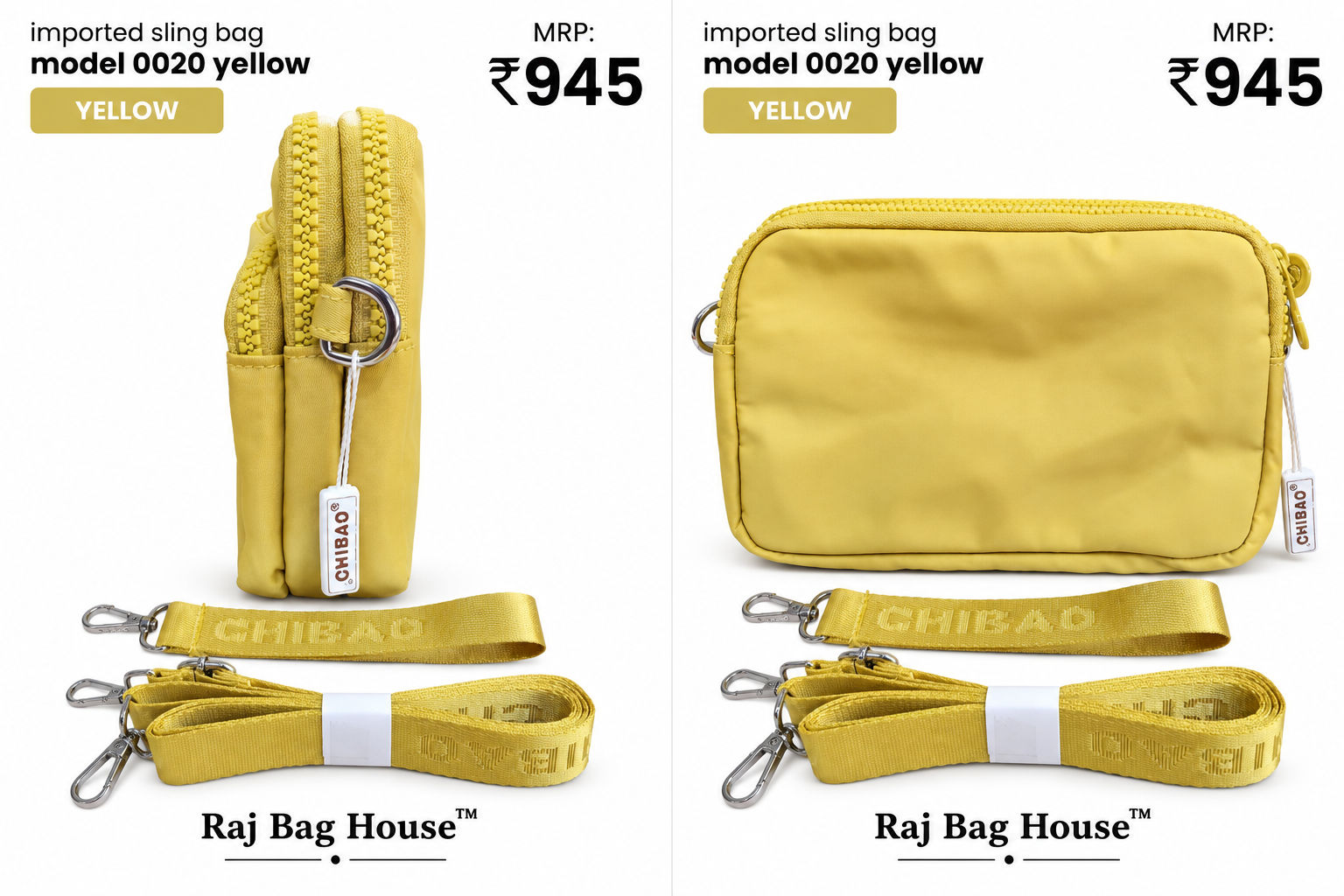 Imported Slingbag 0020 Small Sling Bag – Yellow 3