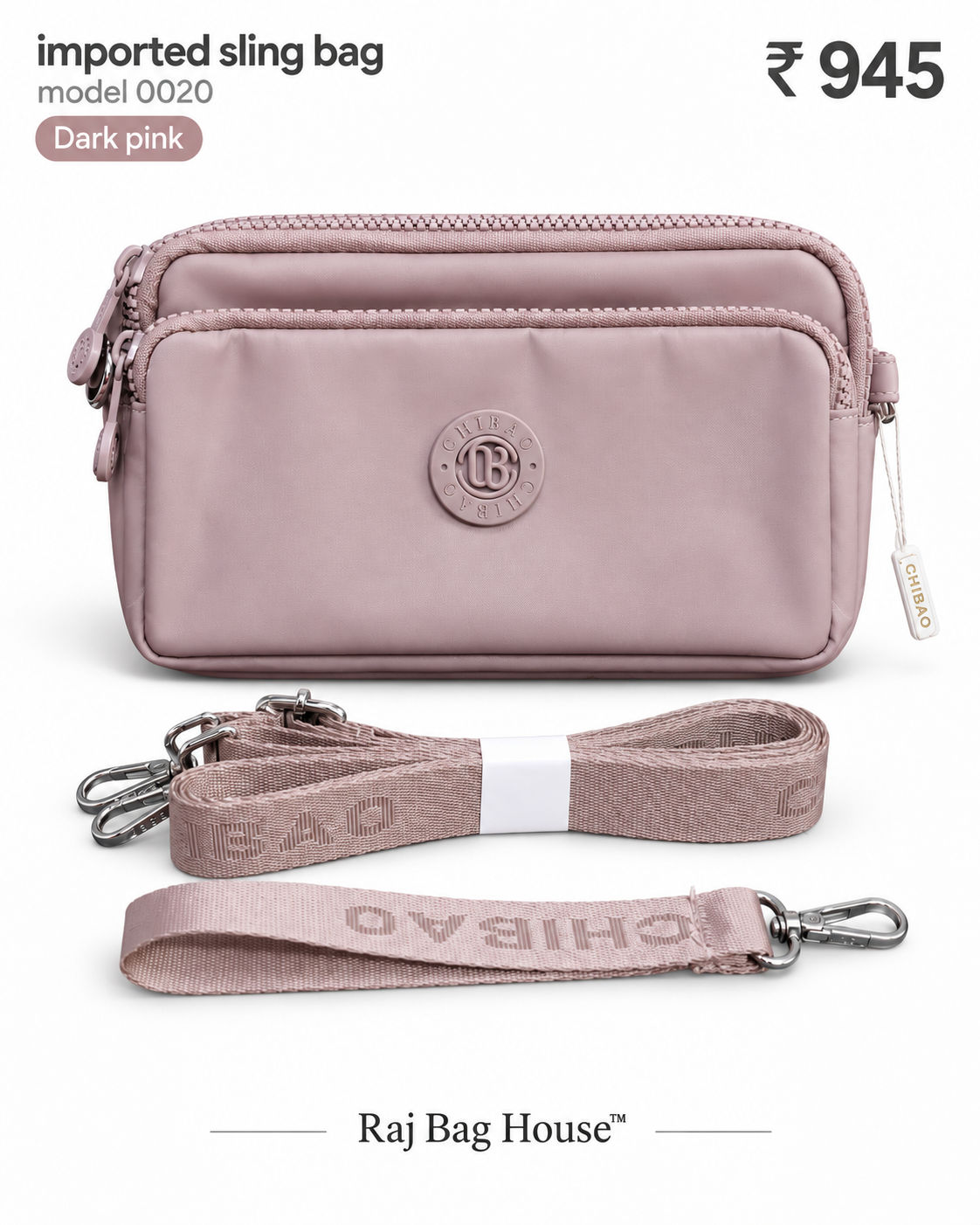 Imported Slingbag 0020 Small Sling Bag – Dark Pink