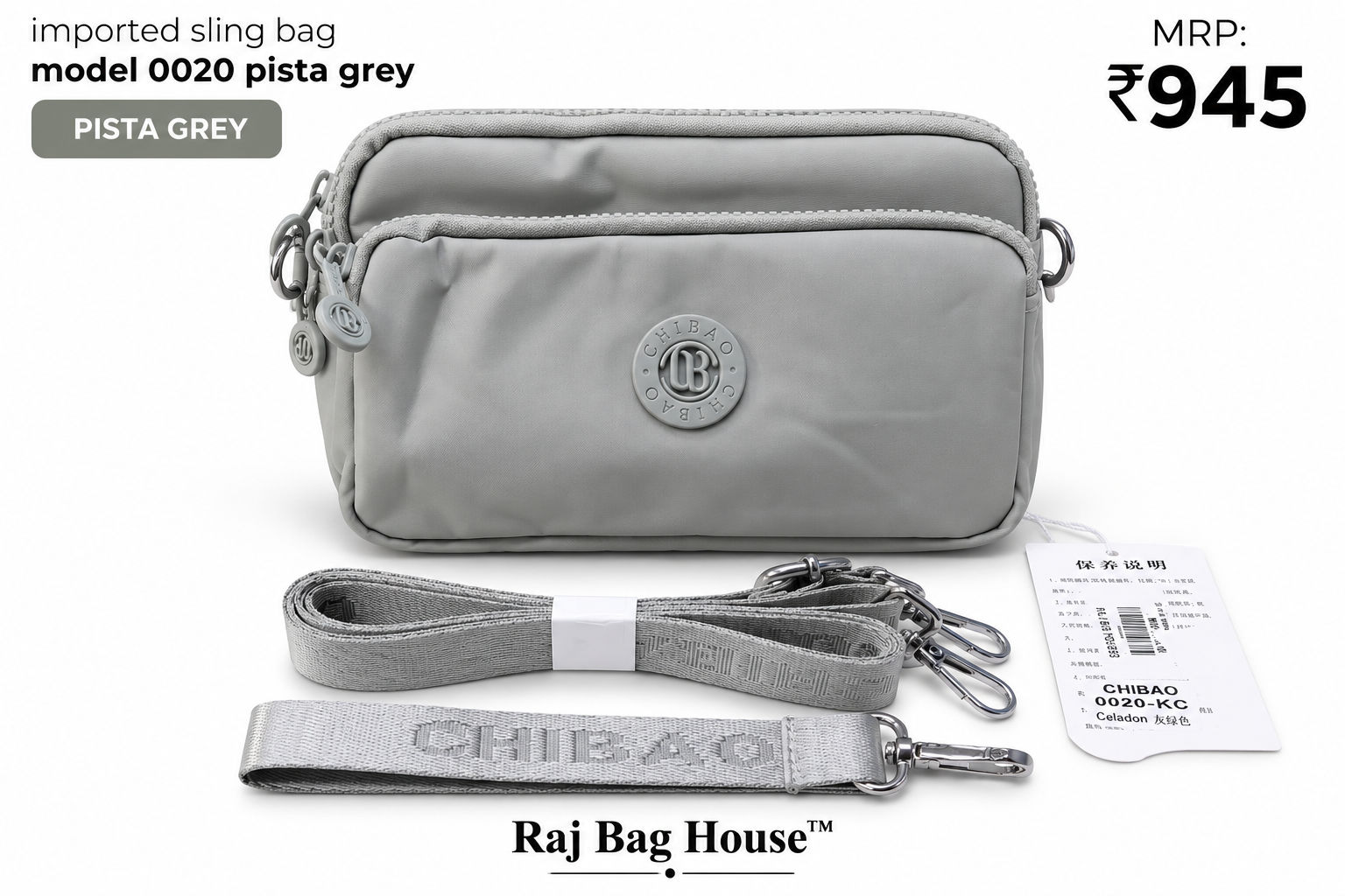 Imported Slingbag 0020 Small Sling Bag – Pista Grey
