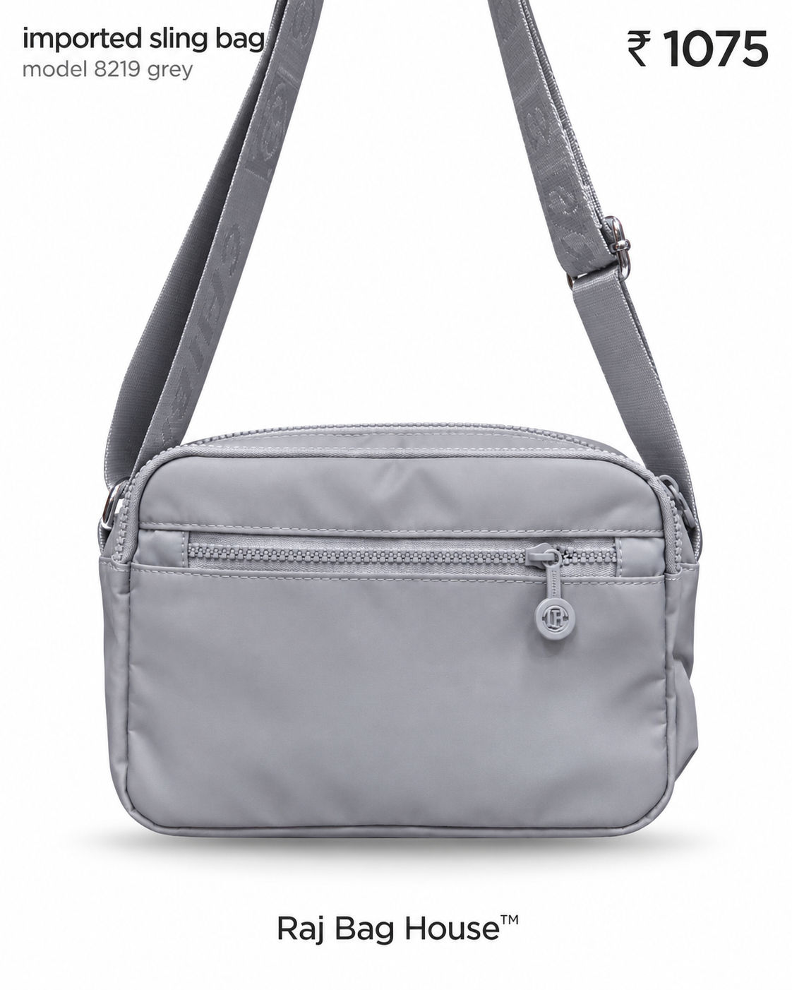 Imported Slingbag 8219 Small Sling Bag – Grey 3