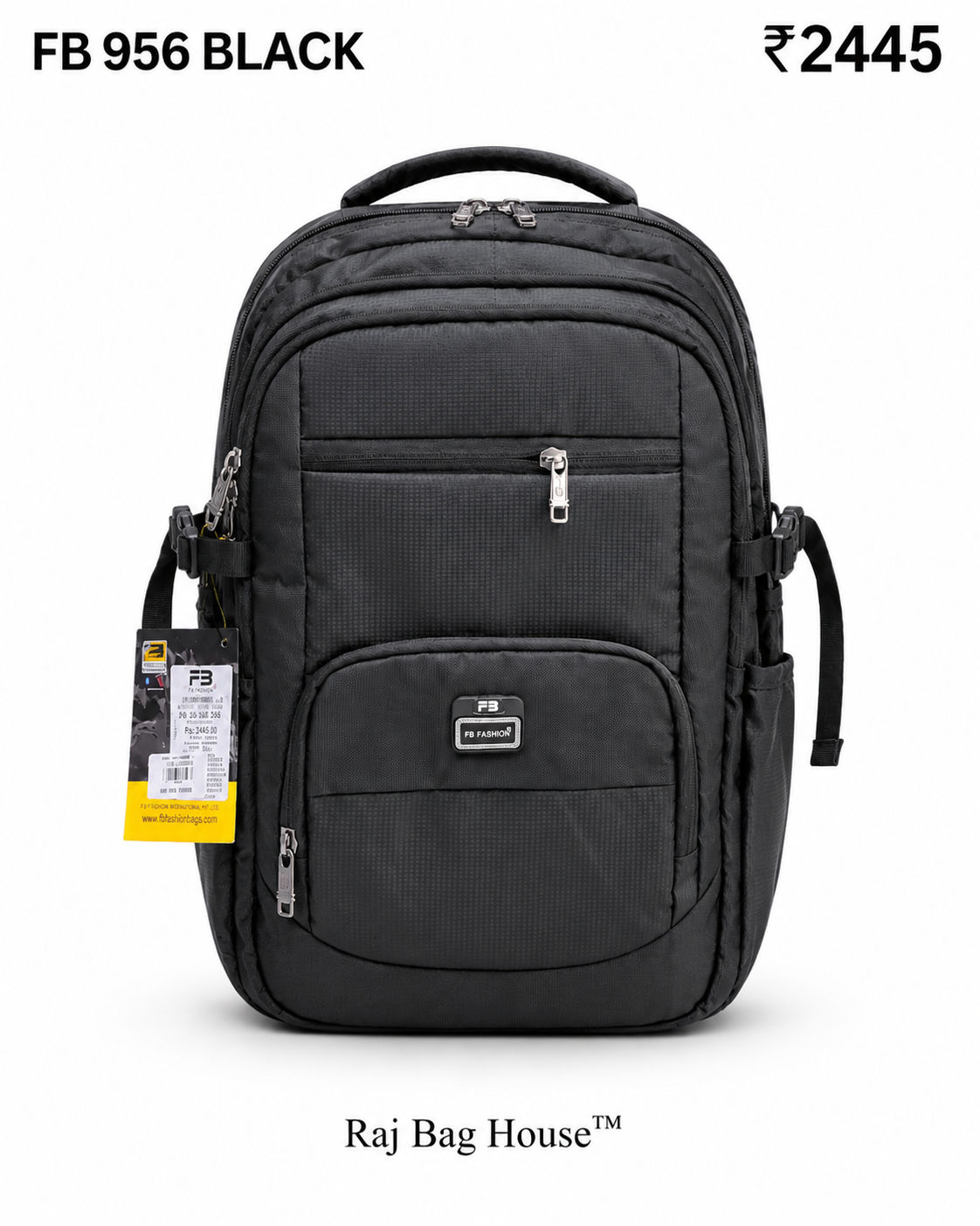 FB Backpack 956 - Black