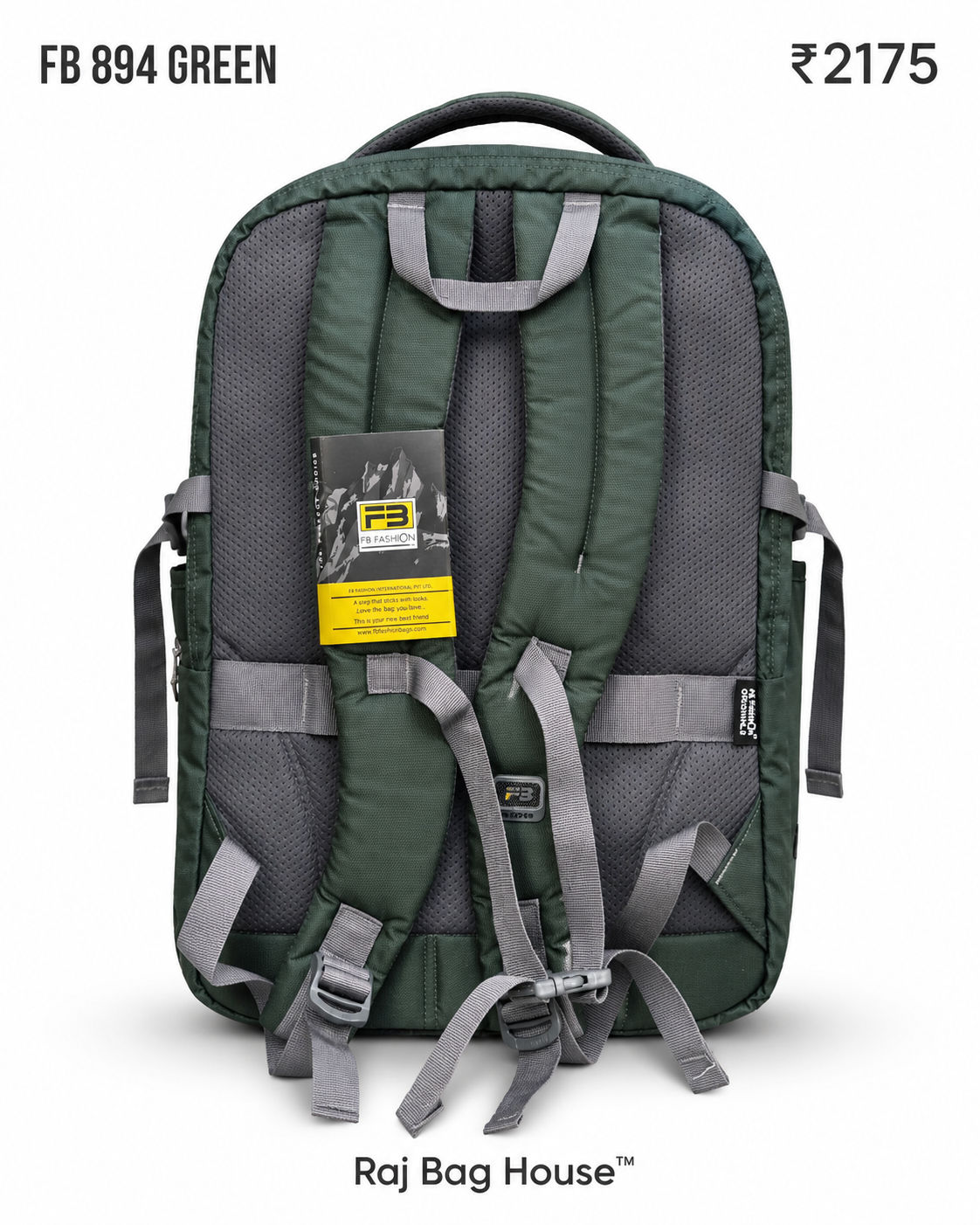 FB Fashion 894 Large Backpack – Black 3