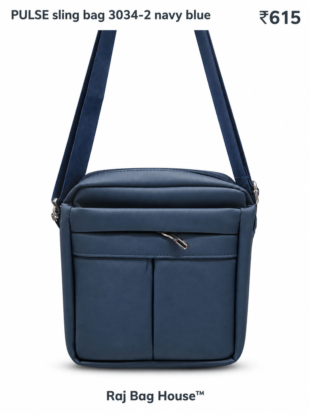 Pulse Sling Bag 3034-2 - Navy Blue