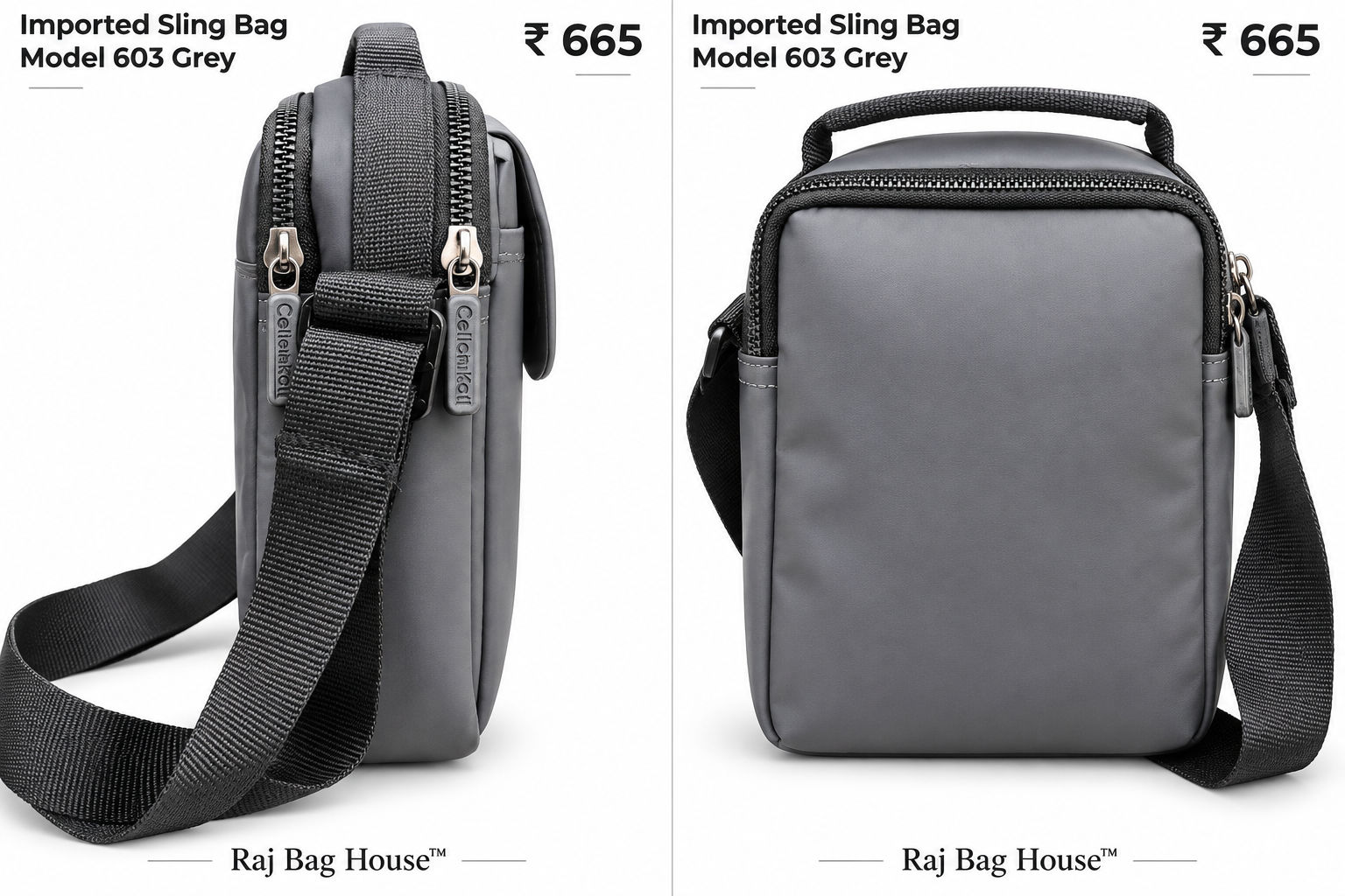 Imported Slingbag 603 Large Sling Bag – Grey 2
